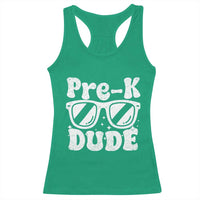Pre-k Dude Racerback Tank Top Funny Back to School First Day of Preschool - Wonder Print Shop