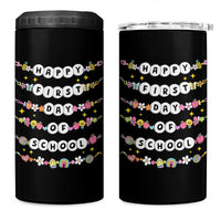 Happy First Day Of School 4 in 1 Can Cooler Tumbler Teacher Kids Back To School Bracelets - Wonder Print Shop