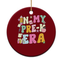 In My Pre-K Era Ceramic Ornament Girl Back To School Cute PreSchool Teacher - Wonder Print Shop