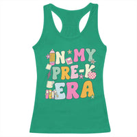 In My Pre-K Era Racerback Tank Top Girl Back To School Cute PreSchool Teacher - Wonder Print Shop