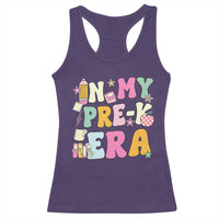 In My Pre-K Era Racerback Tank Top Girl Back To School Cute PreSchool Teacher - Wonder Print Shop
