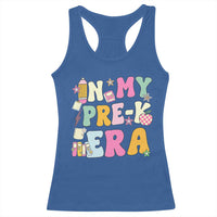 In My Pre-K Era Racerback Tank Top Girl Back To School Cute PreSchool Teacher - Wonder Print Shop