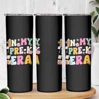 In My Pre-K Era Skinny Tumbler Girl Back To School Cute PreSchool Teacher - Wonder Print Shop