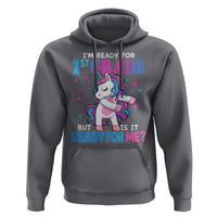 Funny Back To School 1st Grade Hoodie First Grade Unicorn Girls - Wonder Print Shop