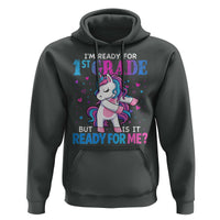 Funny Back To School 1st Grade Hoodie First Grade Unicorn Girls - Wonder Print Shop