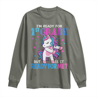 Funny Back To School 1st Grade Long Sleeve Shirt First Grade Unicorn Girls - Wonder Print Shop