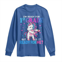 Funny Back To School 1st Grade Long Sleeve Shirt First Grade Unicorn Girls - Wonder Print Shop