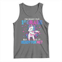 Funny Back To School 1st Grade Tank Top First Grade Unicorn Girls - Wonder Print Shop
