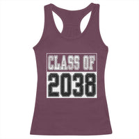 Class of 2038 Racerback Tank Top Grow With Me To Graduation - Wonder Print Shop