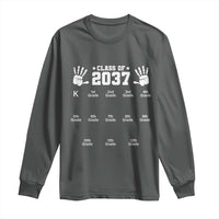 Class of 2037 Grow With Me Long Sleeve Shirt Handprint K to 12th Grade Graduation - Wonder Print Shop