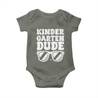 Kindergarten Dude Baby Onesie Funny Back to School First Day Of Kinder Graduation - Wonder Print Shop