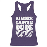 Kindergarten Dude Racerback Tank Top Funny Back to School First Day Of Kinder Graduation - Wonder Print Shop