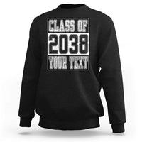 Personalized Class of 2038 Sweatshirt Custom Name Grow With Me To Graduation - Wonder Print Shop