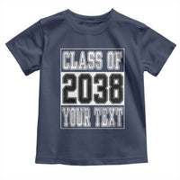 Personalized Class of 2038 Toddler T Shirt Custom Name Grow With Me To Graduation - Wonder Print Shop