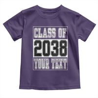 Personalized Class of 2038 Toddler T Shirt Custom Name Grow With Me To Graduation - Wonder Print Shop