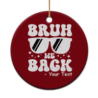 Personalized Back To School Ceramic Ornament Custom Name Happy First Day Of School - Wonder Print Shop