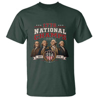 Funny Founding Fathers USA 250th Anniversary T Shirt 1776 Championship Parody American Flag Vintage Patriotic Humor
