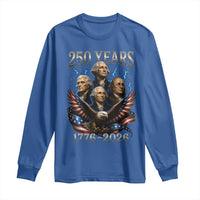 Founding Fathers USA 250th Anniversary Long Sleeve Shirt Vintage 250 Years 1776 2026 Patriotic Eagle American Flag
