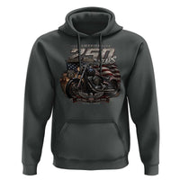 Retro Biker USA 250th Anniversary Hoodie Vintage Motorcycle American Flag Route 66 Highway