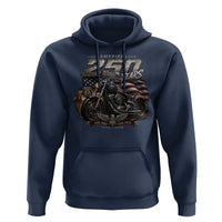 Retro Biker USA 250th Anniversary Hoodie Vintage Motorcycle American Flag Route 66 Highway