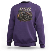 Retro Biker USA 250th Anniversary Sweatshirt Vintage Motorcycle American Flag Route 66 Highway