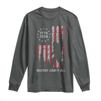 Bigfoot Sasquatch USA 250th Anniversary Long Sleeve Shirt Retro Bigfoot Saw It All 250 Years 1776 2026 4th of July