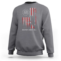 Bigfoot Sasquatch USA 250th Anniversary Sweatshirt Retro Bigfoot Saw It All 250 Years 1776 2026 4th of July