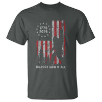 Bigfoot Sasquatch USA 250th Anniversary T Shirt Retro Bigfoot Saw It All 250 Years 1776 2026 4th of July