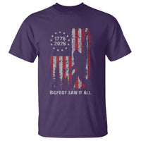 Bigfoot Sasquatch USA 250th Anniversary T Shirt Retro Bigfoot Saw It All 250 Years 1776 2026 4th of July