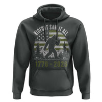 Retro Bigfoot Saw It All USA 250th Anniversary Hoodie 250 Years 1776 2026 4th of July Sasquatch Flag