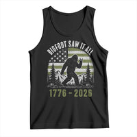 Retro Bigfoot Saw It All USA 250th Anniversary Tank Top 250 Years 1776 2026 4th of July Sasquatch Flag