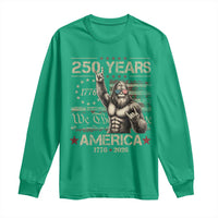 Bigfoot Sasquatch USA 250th Anniversary Long Sleeve Shirt Retro 250 Years 1776 2026 4th of July Independence Day