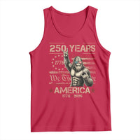 Bigfoot Sasquatch USA 250th Anniversary Tank Top Retro 250 Years 1776 2026 4th of July Independence Day