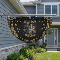 Bigfoot Sasquatch USA 250th Anniversary Patriotic Fan Flag Retro 250 Years 1776 2026 4th of July Independence Day