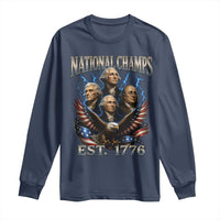 Founding Fathers USA 250th Anniversary Long Sleeve Shirt Vintage National Champions 250 Years Patriotic American Flag