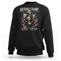Founding Fathers USA 250th Anniversary Sweatshirt Vintage National Champions 250 Years Patriotic American Flag