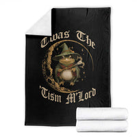 Twas the Tism MLord Frog Throw Blanket Funny Anti Social Meme