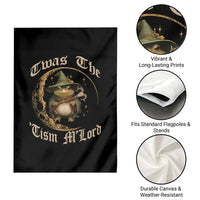 Twas the Tism MLord Frog Garden Flag Funny Anti Social Meme