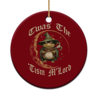 Twas the Tism MLord Frog Ceramic Ornament Funny Anti Social Meme