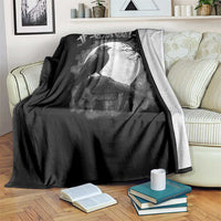 Black Crow F-Caw-F Throw Blanket Funny Raven Moon Gothic Adult Humor - Wonder Print Shop