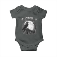 Black Crow F-Caw-F Baby Onesie Funny Raven Moon Gothic Adult Humor - Wonder Print Shop