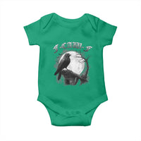 Black Crow F-Caw-F Baby Onesie Funny Raven Moon Gothic Adult Humor - Wonder Print Shop