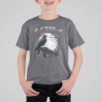 Black Crow F-Caw-F T Shirt For Kid Funny Raven Moon Gothic Adult Humor - Wonder Print Shop