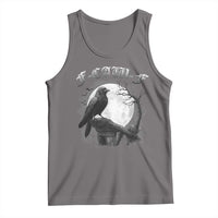 Black Crow F-Caw-F Tank Top Funny Raven Moon Gothic Adult Humor - Wonder Print Shop