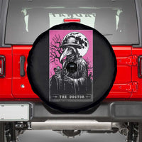 Plague Doctor Tarot Card Spare Tire Cover Mysterious Horror Death Occult Satanic - Wonder Print Shop