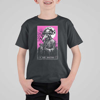 Plague Doctor Tarot Card T Shirt For Kid Mysterious Horror Death Occult Satanic - Wonder Print Shop