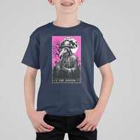 Plague Doctor Tarot Card T Shirt For Kid Mysterious Horror Death Occult Satanic - Wonder Print Shop