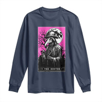 Plague Doctor Tarot Card Long Sleeve Shirt Mysterious Horror Death Occult Satanic - Wonder Print Shop