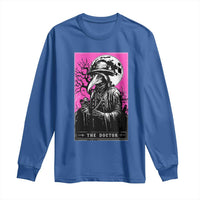Plague Doctor Tarot Card Long Sleeve Shirt Mysterious Horror Death Occult Satanic - Wonder Print Shop