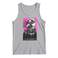 Plague Doctor Tarot Card Tank Top Mysterious Horror Death Occult Satanic - Wonder Print Shop